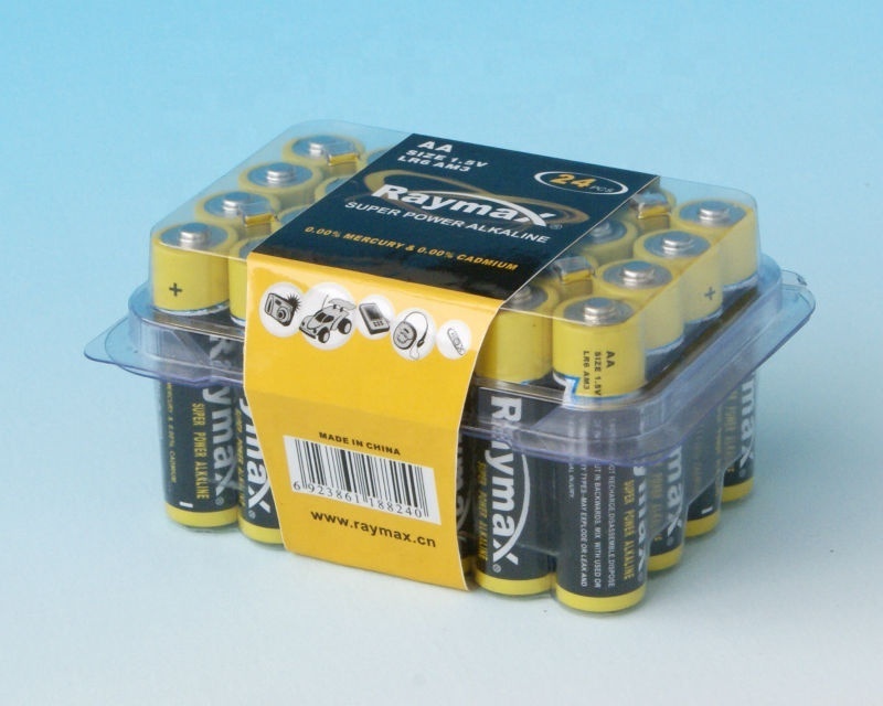 Raymax  All Season Hot Selling PVC Box 24pcs  Batteries Alkaline aa  Primary  Batteries