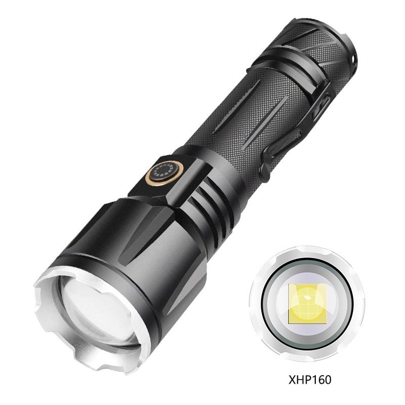 cheap high power zoomable flash light torch led flashlight  Flashlight Hunting Light