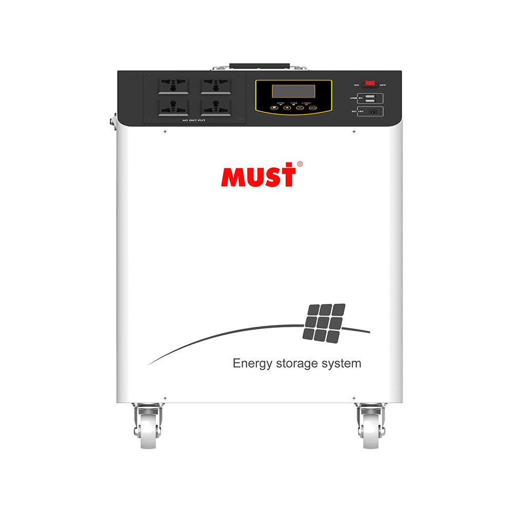 MUST All-in one 3KW 3000WH Inverter BMS Lithium Battery Solar Generator Portable Power Station