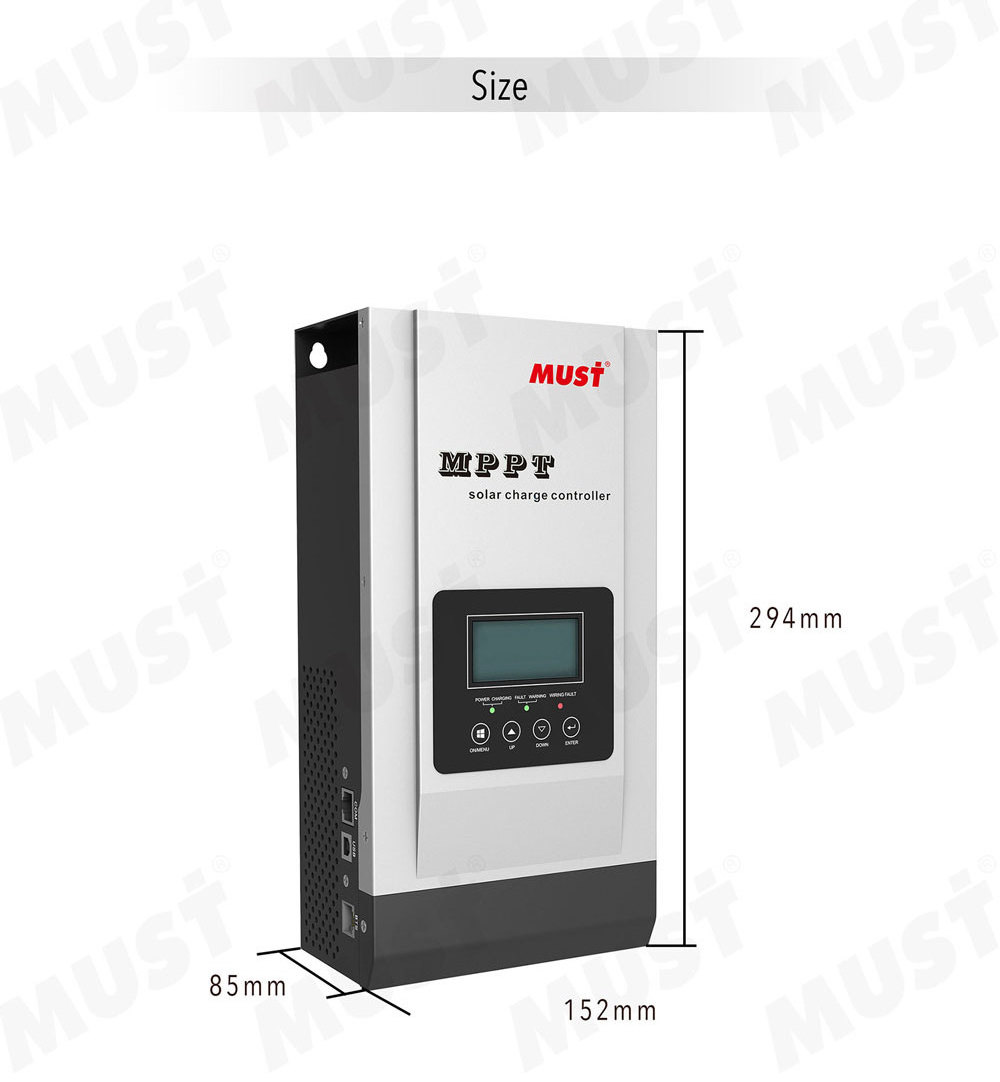 Must 12V 24V 36V 48V Inverter mppt Solar System 60A 80A 100A MPPT Solar Charge Controller Inverters