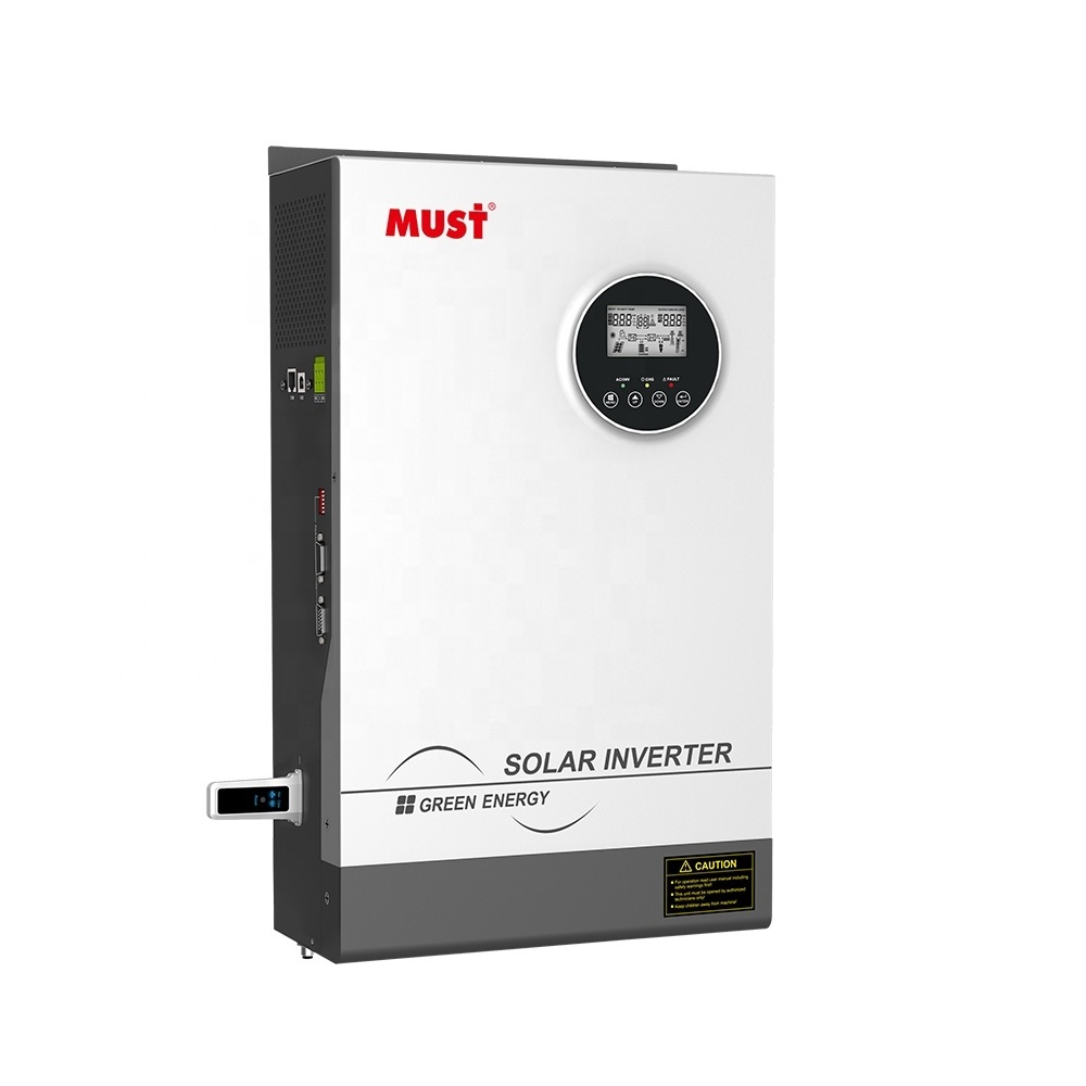 MUST 450V Off Grid Pure Sine Wave Hybrid 24V 220V Built-in MPPT Solar Charge Controller and AC Charger Solar Inverter