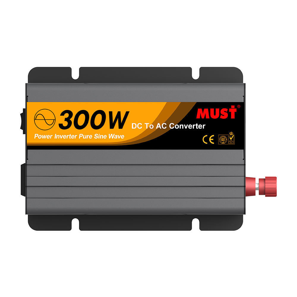 Must Power | Cargador Inversor de Onda Sinusoidal Pura Off Grid 300W 600 1000W 12V 24V to 110V 220V With AC Outlets