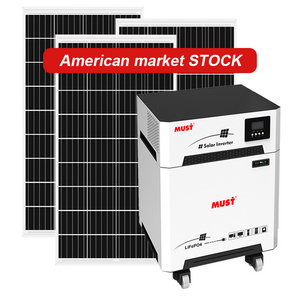 MUST solar system 10kw complete 1KW 3KW 5KW 6KW Complete solar kit Off Grid Solar Panel system for home solar energy system 10kw