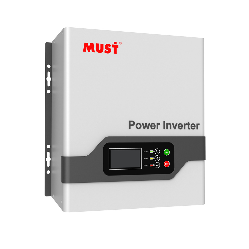 MUST 1KW 2KW 3kw 24v 230v Pure Sine Wave Invertor MPPT Charger Controller Hybrid Solar Power Inverter