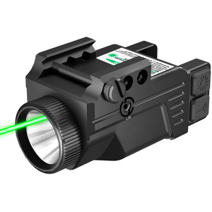 Waterproof Visible Tactical Green IR Infrared Laser Sight Combo with Hunting Red Laser Sight Flashlight Illuminator