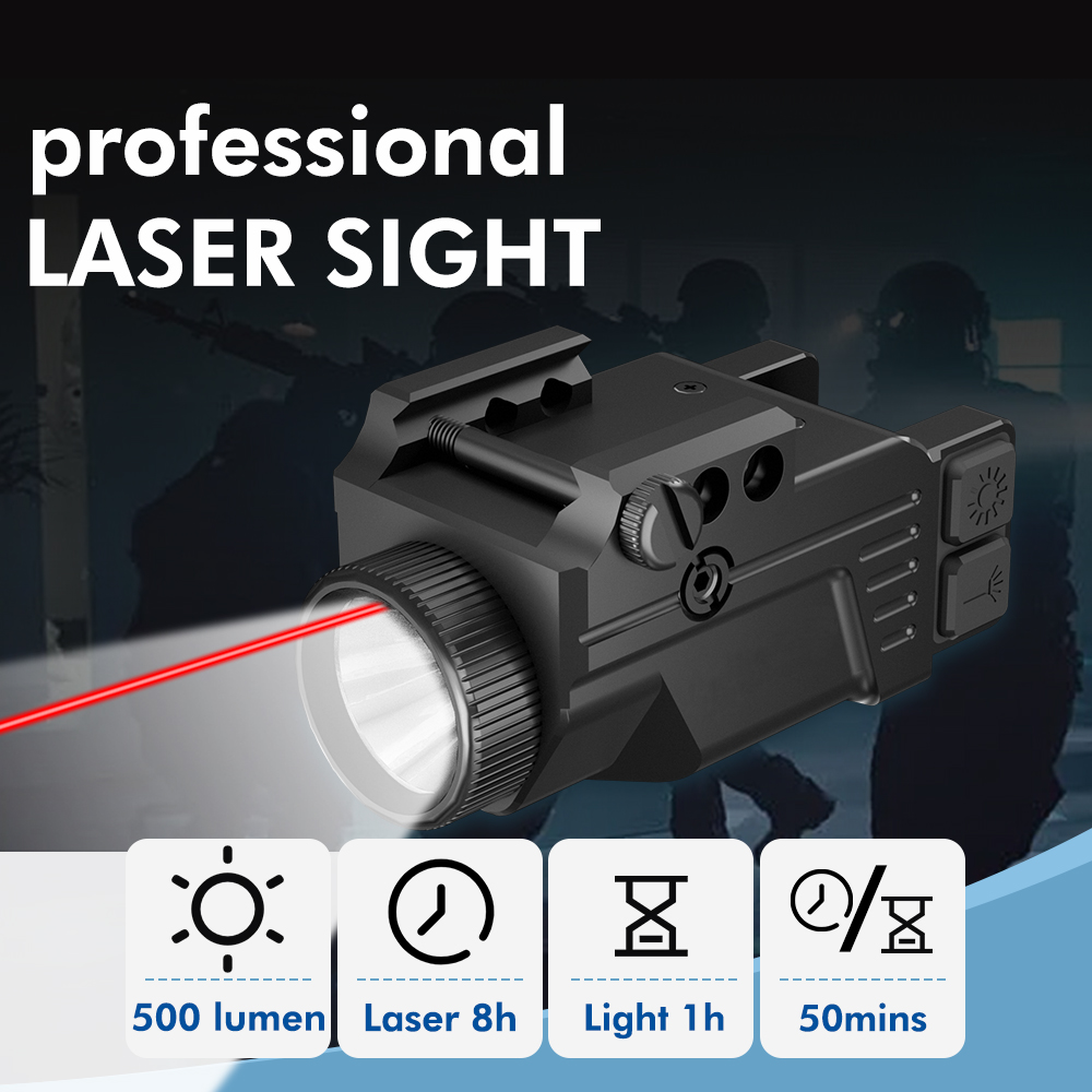 China Manufacture Custom Shockproof Tactical Red Laser Sight Scope IR Red Illuminated Hunting Optical Sights Combo