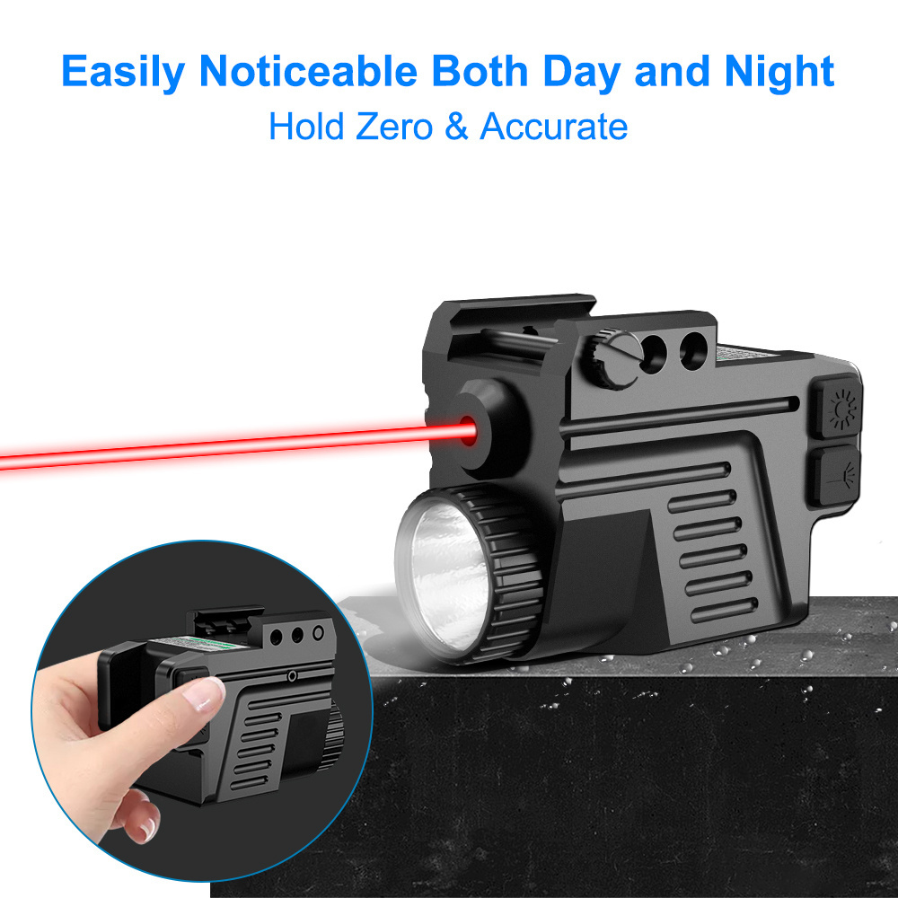 Tactical laser and flashlight combo tactical red green blue laser sight flashlight for hunting