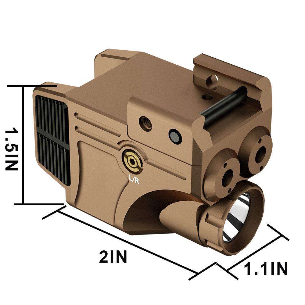 Tactical Green Red Laser Sight Combo Green Red Dot Scope with 20mm Mount Flashlight Laser Mount Red/Green Laser Sight