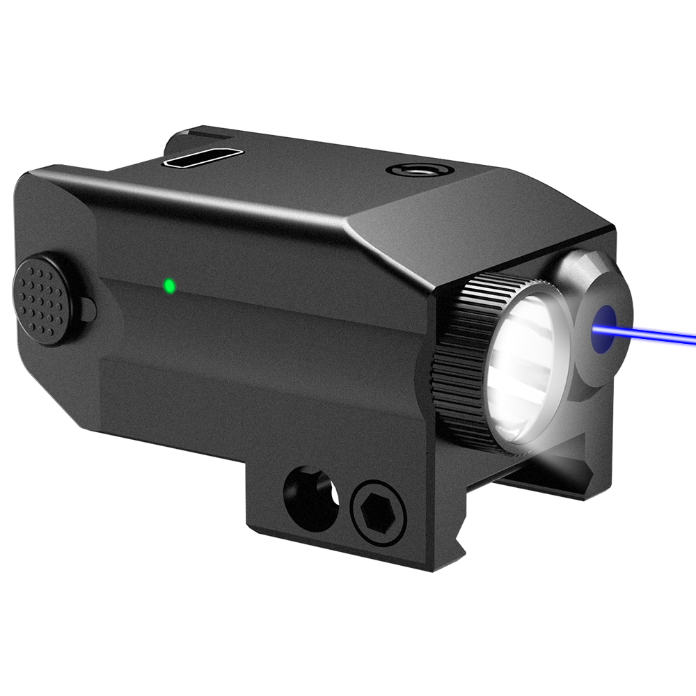 Compact using Type-C charging hunting blue  laser sight compact laser sight and flashlight mount