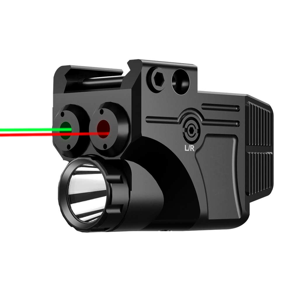 Compact Tactical Dual Laser Sight Hunting led flashlights Red Green Laser Sight Combo Mini Dual Illuminated Red Green Dot Sight