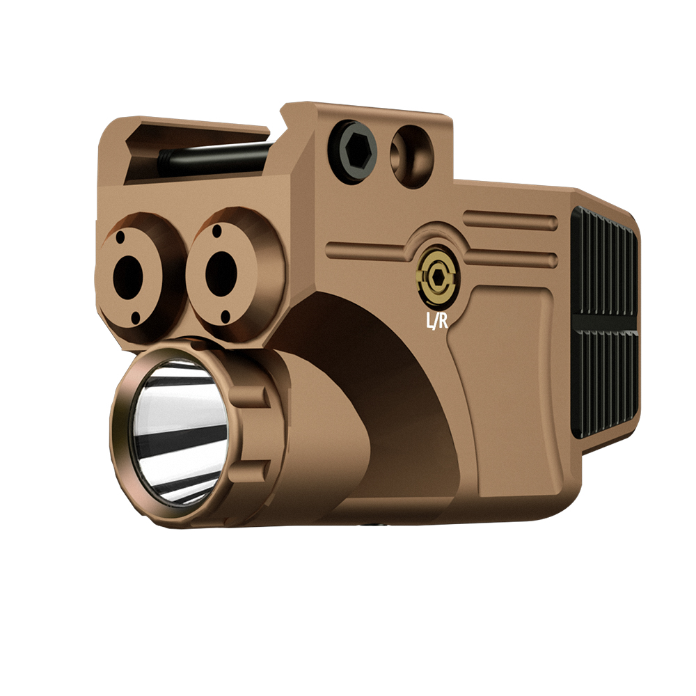 Green and Red Dot Laser Sight Combo with hunting Accessories sand colour Hunting Flashlight