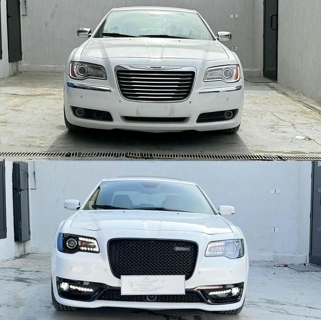 MUSUHA FRONT BUMPER KIT FOR CHRYSLER 300C To SRT front bumper grille DRL 2015 2016 2017 2018 2019 AUTO BODY PARTS