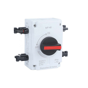 MUTAI Factory outlet IP66 2P 3P 4P 1000V 1500V DC 32A Weatherproof Power Isolator Disconnect Switch For Solar