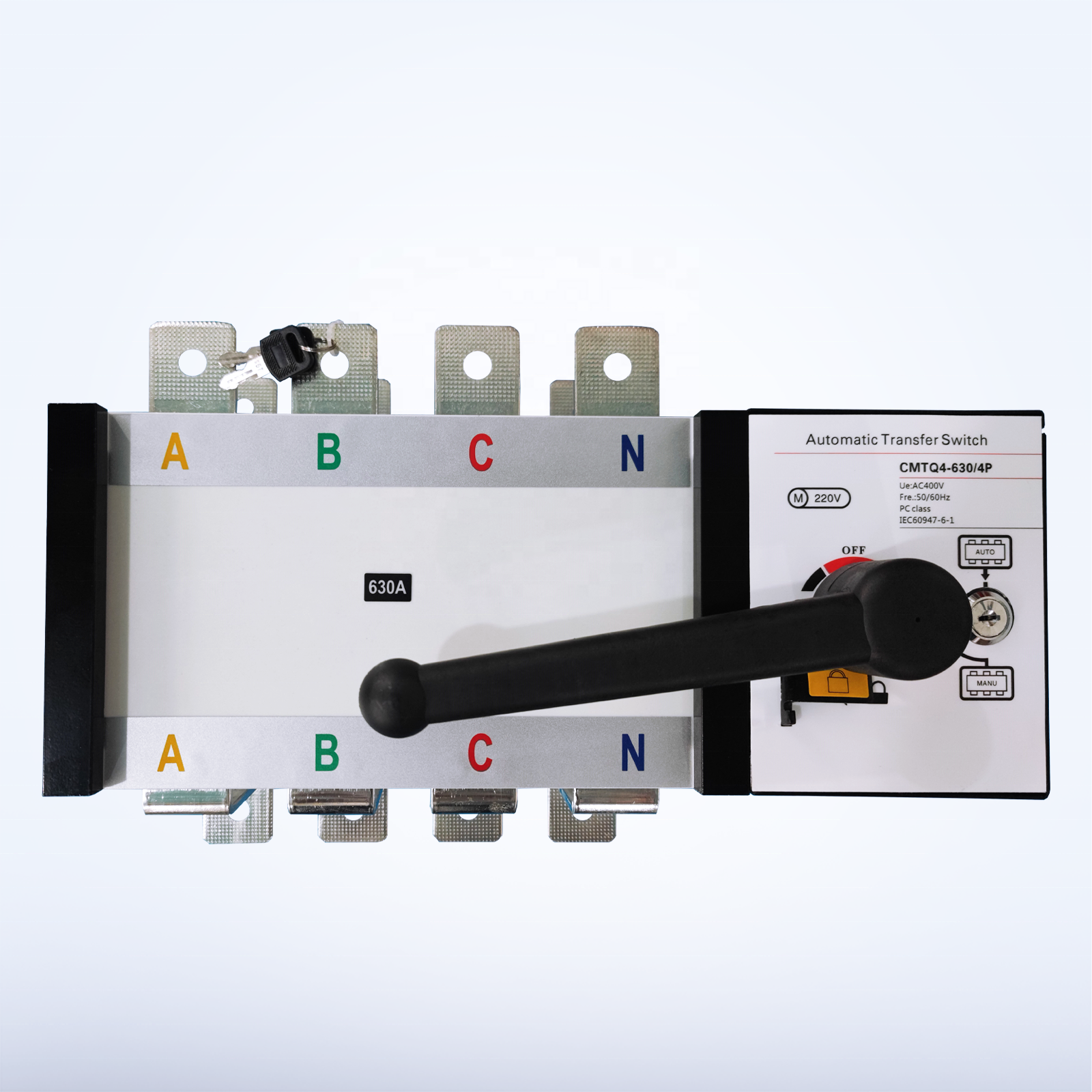 MUTAI Factory Outlet AC 400V ATS Price 200 Amps 400A 600A 630A 4P Double Power Automatic Transfer Switch