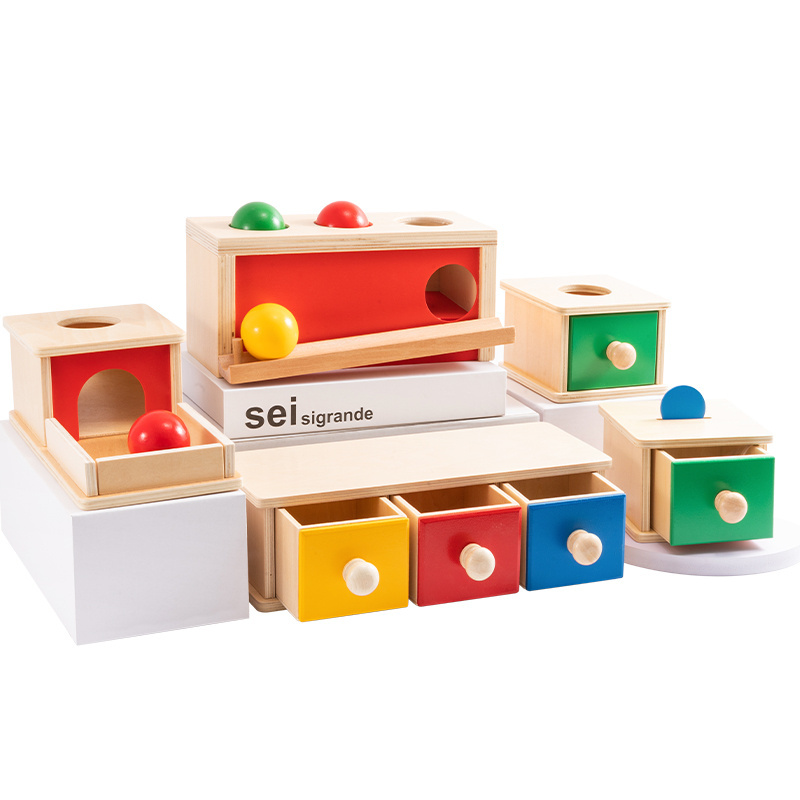 Montessori Wooden Educational field goal for Preschool Kids coin box