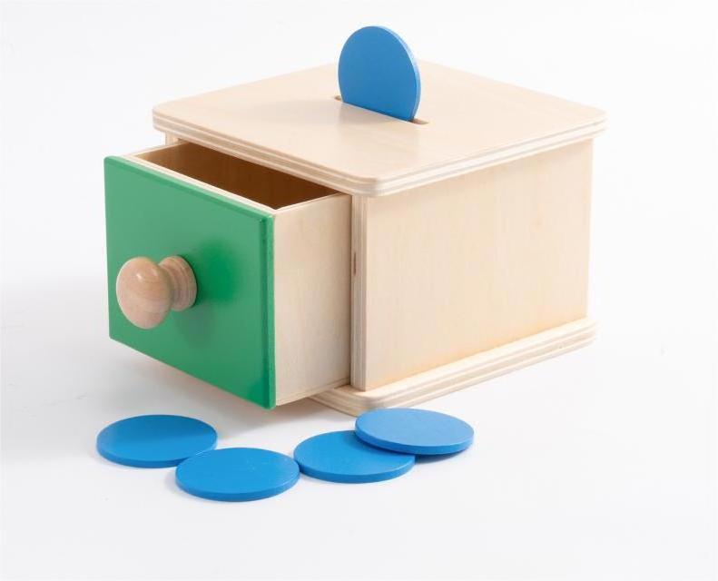 Montessori Wooden Educational field goal for Preschool Kids coin box