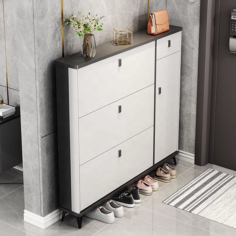 Shoe Rack Cabinet  with Drawers Wooden Modern China Wholesale Price for Living Room multifunctional home entrance Furniture