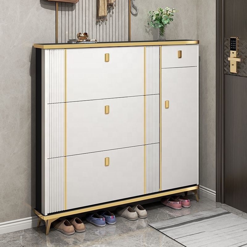 Luxury modern simple modern shoe cabinet home entrance door porch cabinet large capacity storage against the wall shoe rack