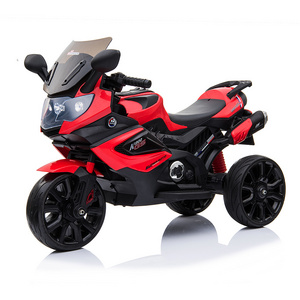 Hot Children Boy Cool Driving Mini 3 Wheel Ride On Car Toys 12V Dual Drive Electric Kids Bike Motorcycle