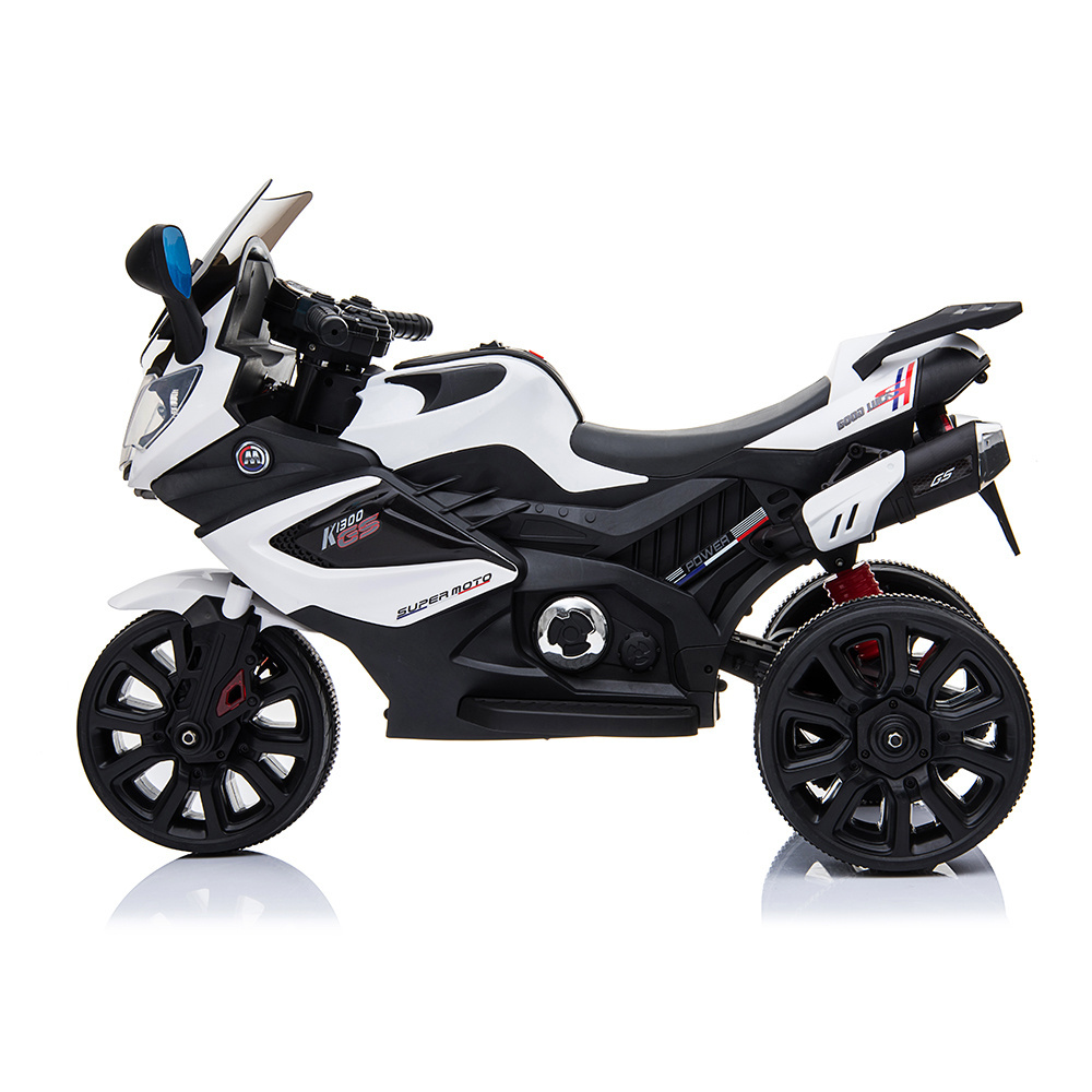 Hot Children Boy Cool Driving Mini 3 Wheel Ride On Car Toys 12V Dual Drive Electric Kids Bike Motorcycle