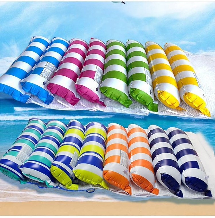 Kids Adult Portable Swimming Pool Foldable Floating Lounger Chair Seats PVC Inflatable Water Hammock With Air Pump