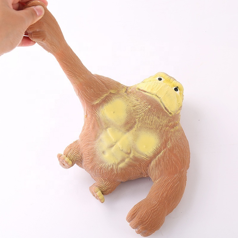 Tiktok Hot Creative Stress Relief Toys Sensory Fidget Squeeze Monkey Tiger Model Soft Squish Stretchy Gorilla Toy