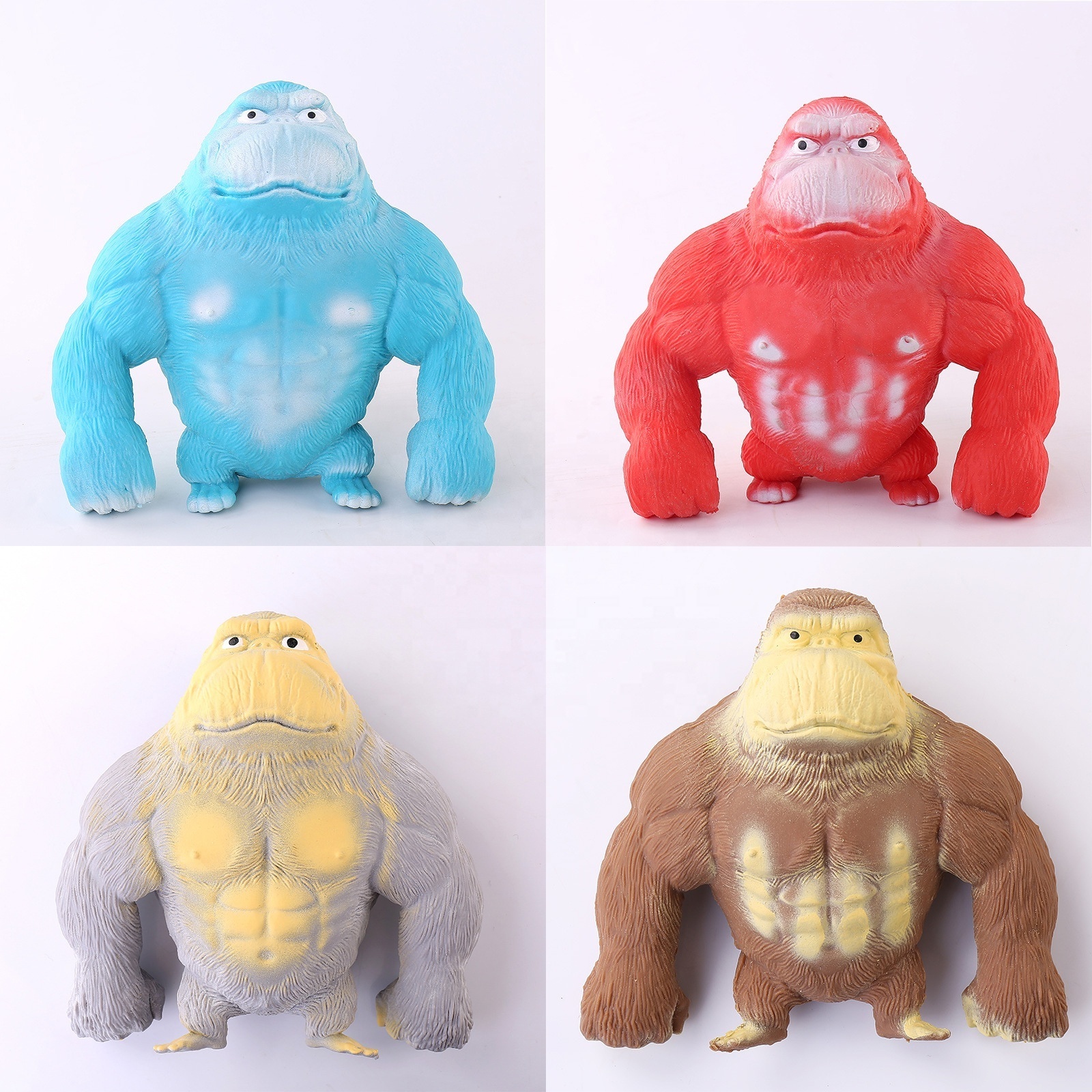 Tiktok Hot Creative Stress Relief Toys Sensory Fidget Squeeze Monkey Tiger Model Soft Squish Stretchy Gorilla Toy