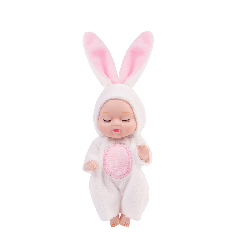 3.5 Inch Mini Animal Series Sleeping Baby Fashion Sleep Simulation Realistic Girl Reborn Doll Newborn Girl Toy Gift