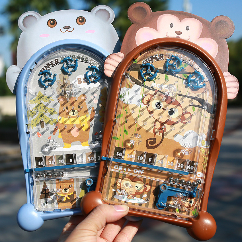 Children Fun Family Parent-child Interactive Game Machine Frog Monkey Mini Tabletop Pinball Game Toy for kids