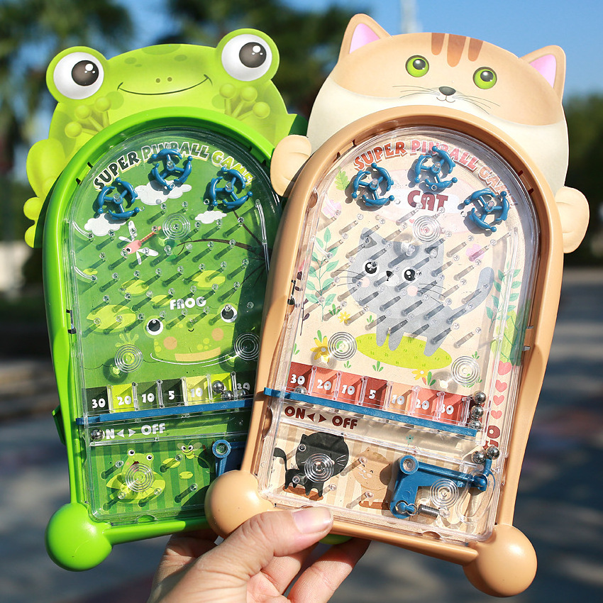 Children Fun Family Parent-child Interactive Game Machine Frog Monkey Mini Tabletop Pinball Game Toy for kids