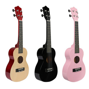 23 Inch Small Guitar Four String Wooden Ukulele For Professional Beginners Adults Kids Kit Toy Colorful Custom Ukulele