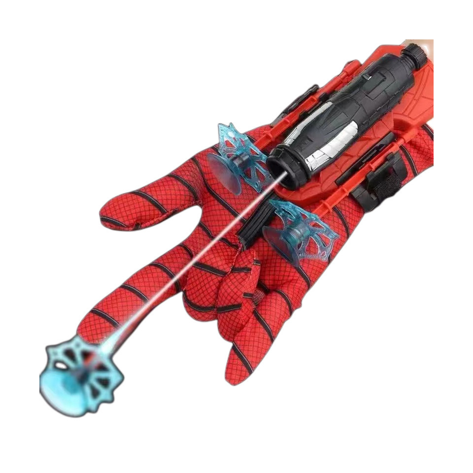 Cosplay Spider Man Toys Pretend Super Man Bow And Arrow Launcher Web Shooter Safety Wrist Toys Games For Kids