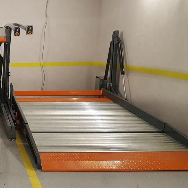 Auto Parking Hydraulic Car Lifting 2 Post Car Storage Lift Equipment