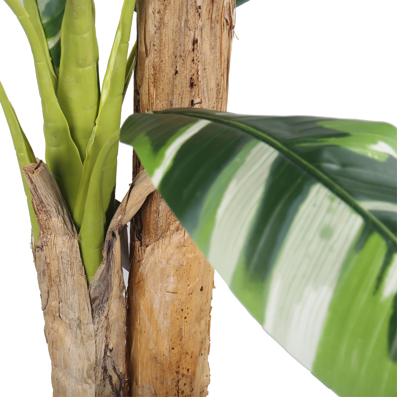 china supplier greenery artificial bonsai tree banana leaves trees for home garden decoration  artificial banana tree