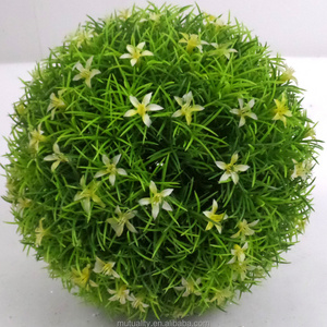 factory price cheep artificial plant plastic flower ball for interior decoration