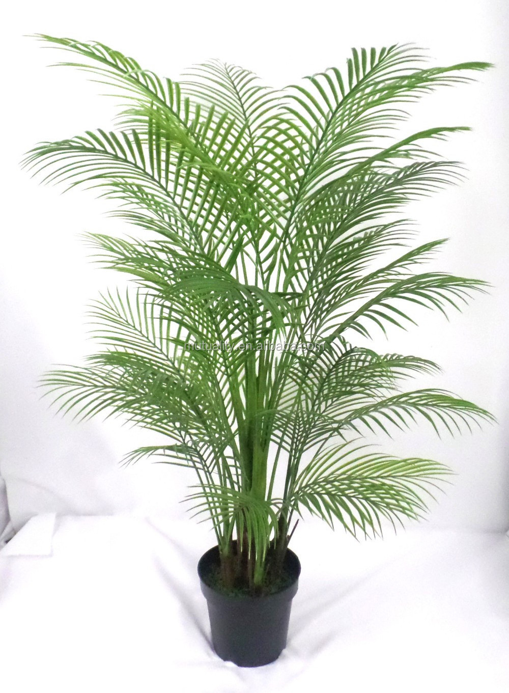 Customized size interior decoration green plant bonsai artificial kwai palm tree