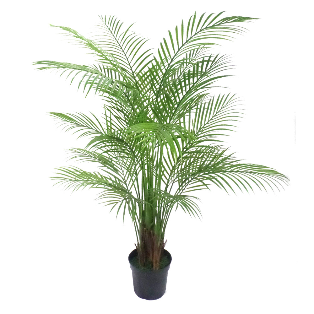 Customized size interior decoration green plant bonsai artificial kwai palm tree