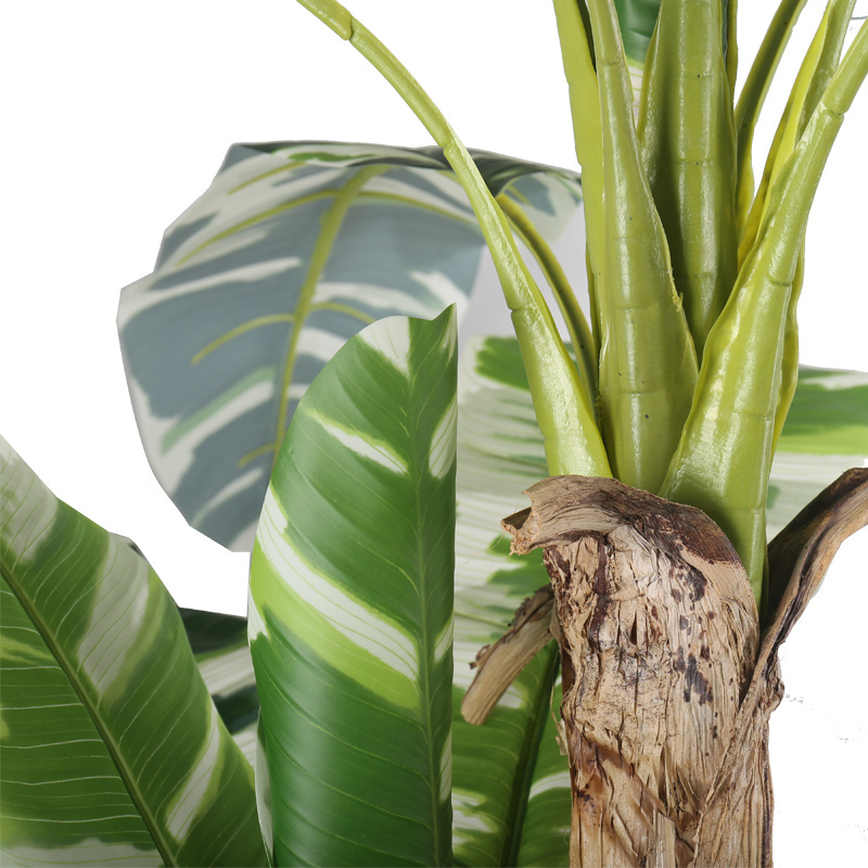 china supplier greenery artificial bonsai tree banana leaves trees for home garden decoration  artificial banana tree