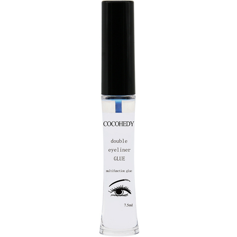 Strip Lash Adhesive Waterproof Formaldehyde Free Odor Free Cruelty Free Super Strong Hold Eyelash Glue with Brush Applicator