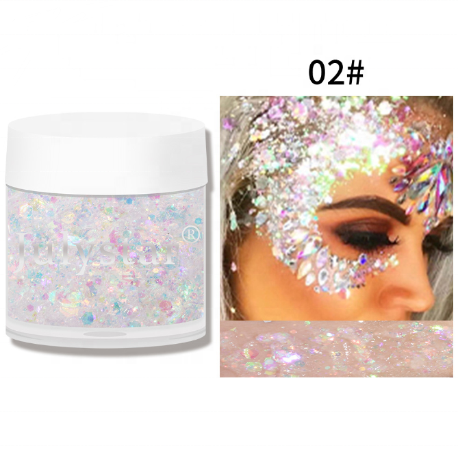 Body Glitter Glow Shimmer Face Mist Liquid Setting Spray Toners Waterproof Customize OEM Makeup Package Shelf Skin