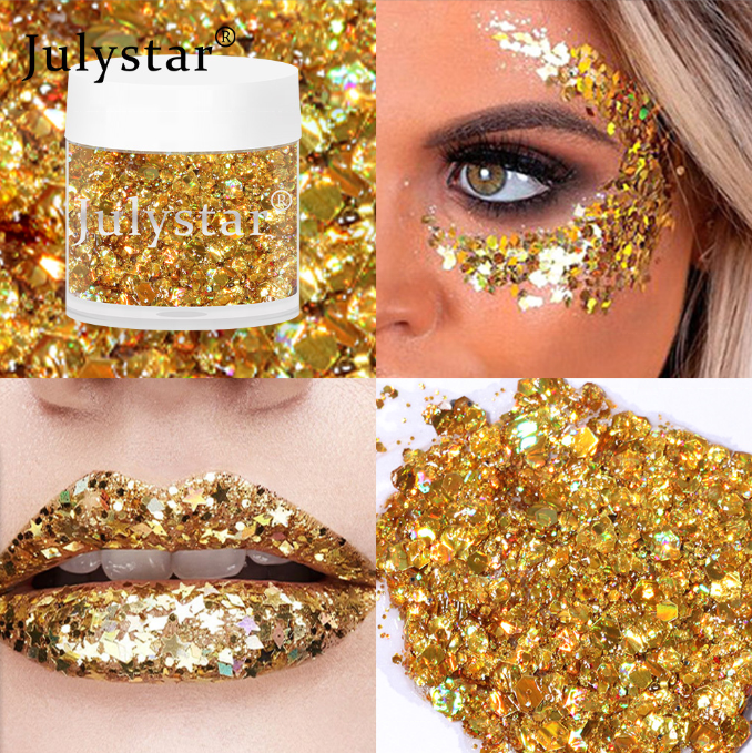 Body Glitter Glow Shimmer Face Mist Liquid Setting Spray Toners Waterproof Customize OEM Makeup Package Shelf Skin