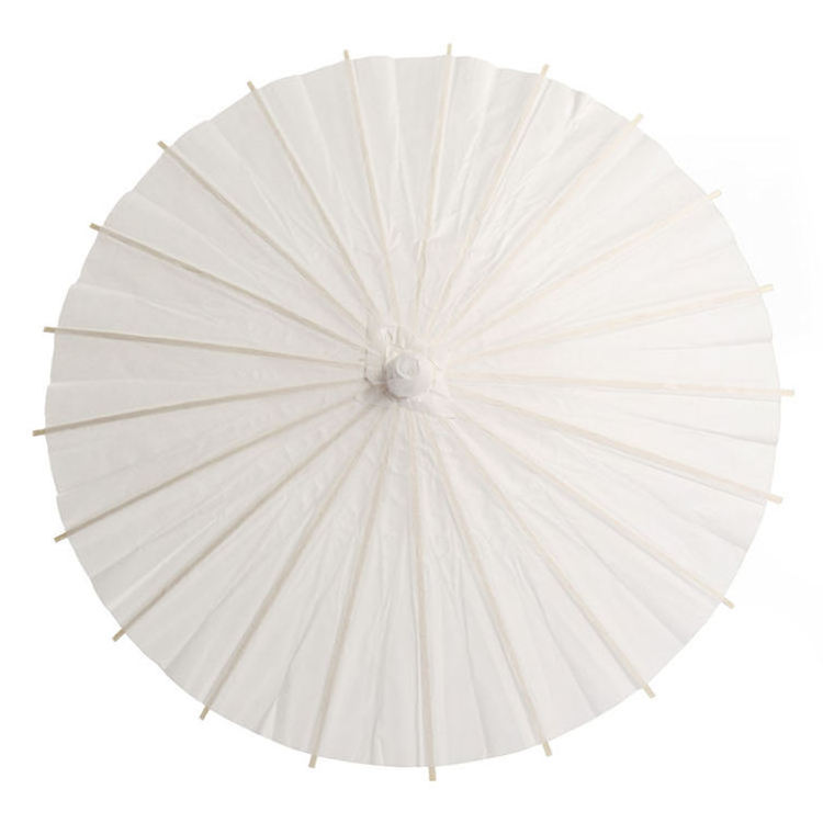 Manufactory direct white parasols custom paper wedding umbrella paper wedding umbrella with wooden handle