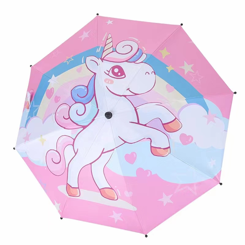 Custom printed Quality free arm umbrella baby unicq design umbrella adjustable umbrella with universal clamp