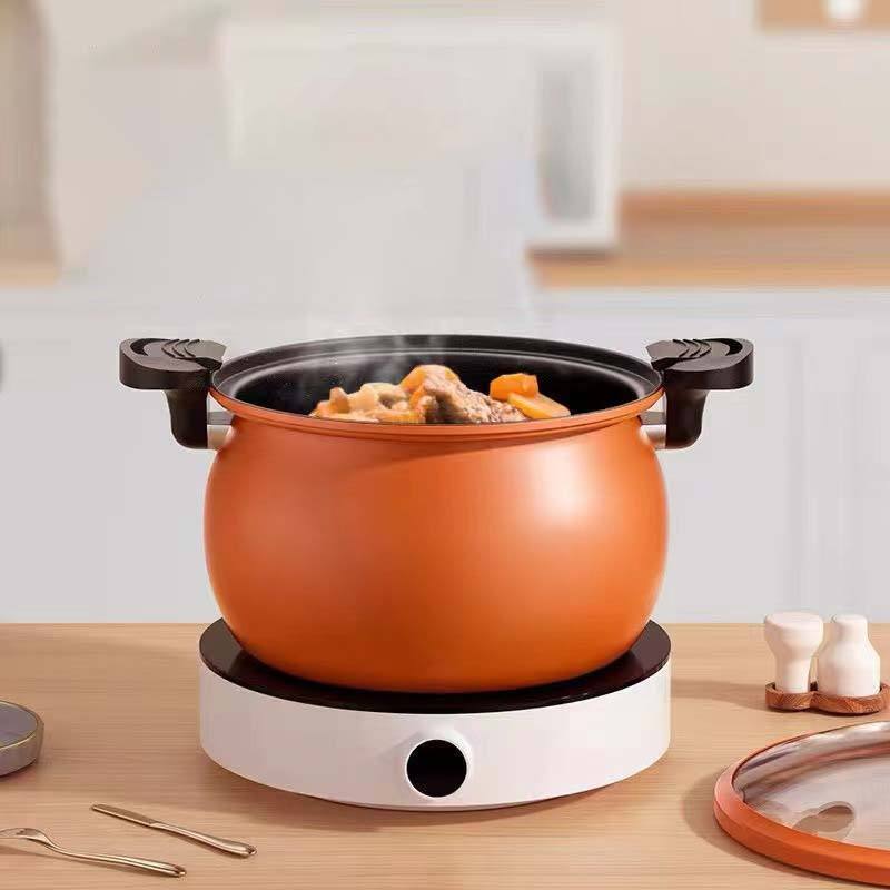 popular Cook fast time saving Non-Stick Thickened Bottom durable soup pot low pressure pot micro pressure cooker