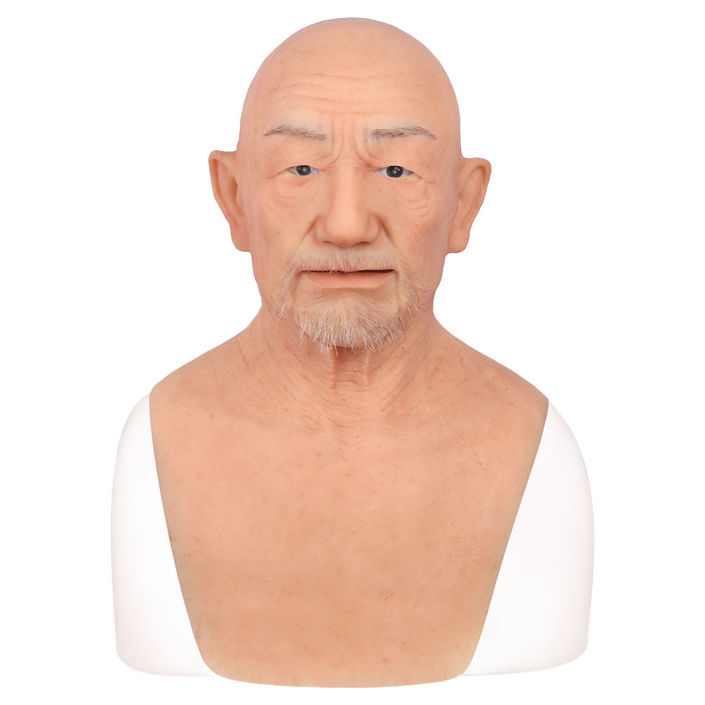 Customized Head Cover Makeup Silicone Male Mask Male Mask For Crossdresser Cosplay Costume