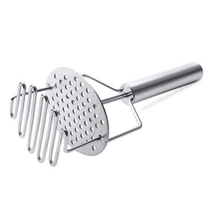 Kitchen Fruit Vegetable Ricer Potato Puddler Hand Presser Stainless Steel Dual Press Potato Masher