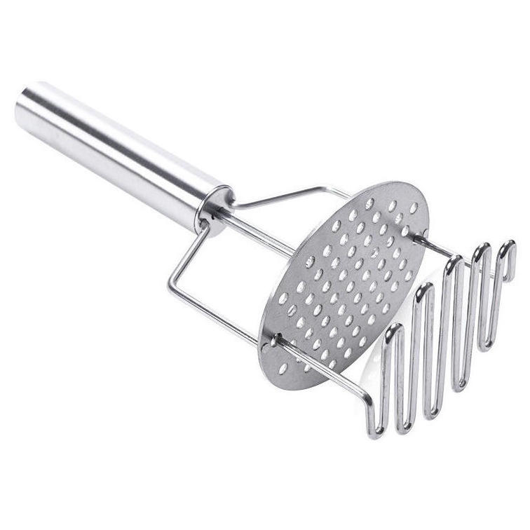 Kitchen Fruit Vegetable Ricer Potato Puddler Hand Presser Stainless Steel Dual Press Potato Masher