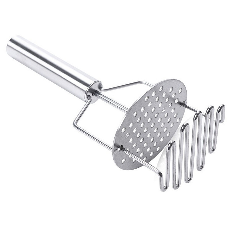 Stainless Steel Potato  fruits Masher Manually Potato Crusher Wave Shape Cutter Kitchen Accessories Kitchen Gadget Cooking Tools