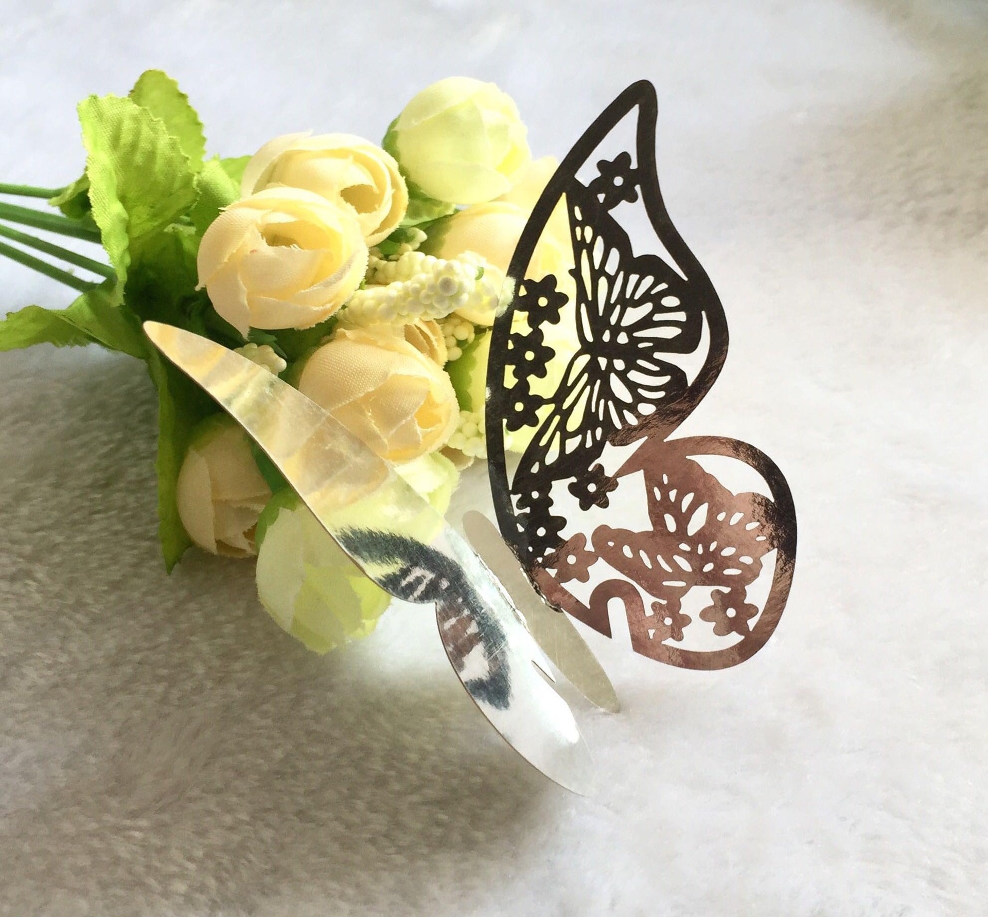 Butterfly Laser Cut Place Cards Wedding Party Favors Bridal Table Name Card Decoration