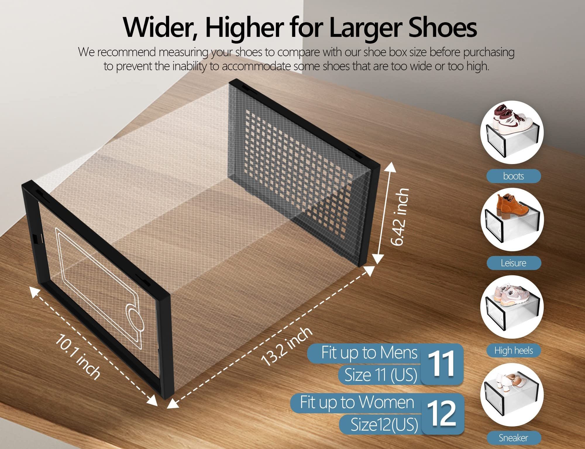 Chinese Manufacturer Shoes Box Clear Shoe Box Shoe Box Storage